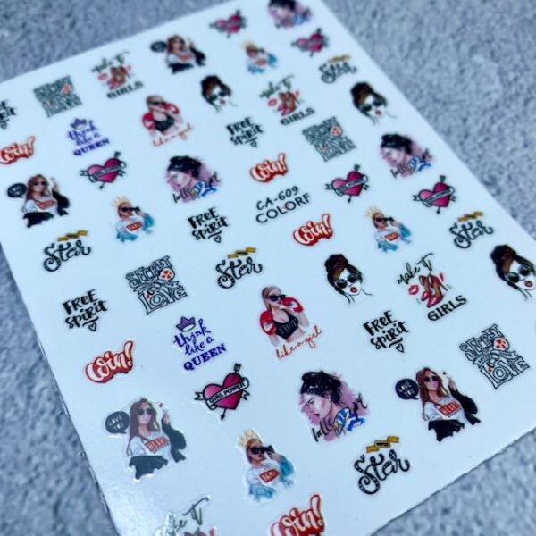 Silicone nail stickers (CA-609) - DIdi Lak Shop