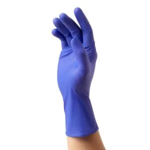 Blue nitrile gloves without powder (100 pcs)