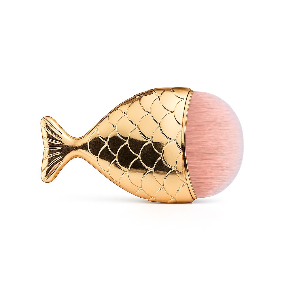 Fish brush for cleaning dust